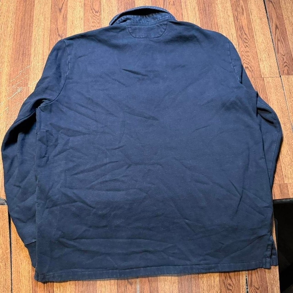 Polo Ralph Lauren Blue Snow Challenge Cup Rugby Polo Shirt Large - Picture 2 of 7